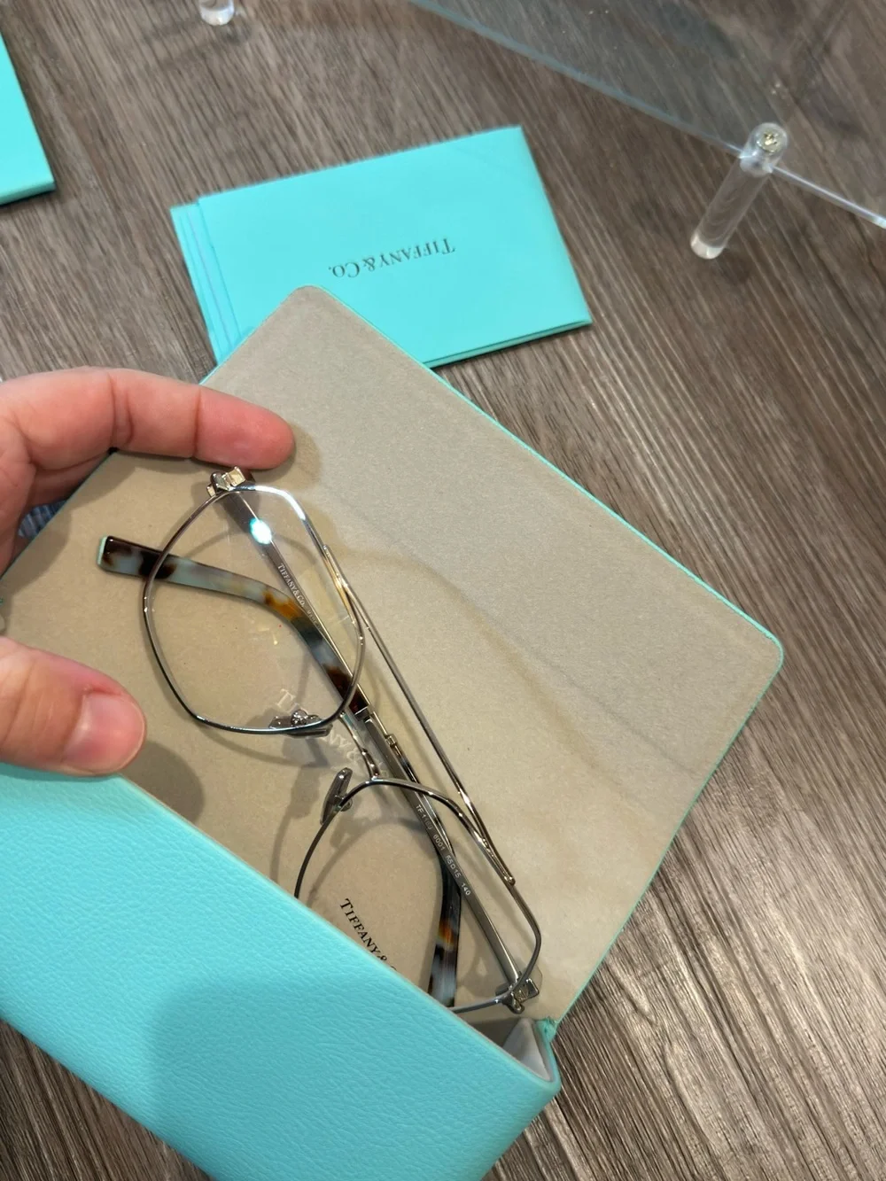 Tiffany & Co T Logo Aviator Eyeglasses TF1169